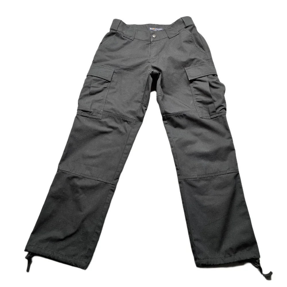 5.11 Tactical Series Cargo Pants Womens Black 4 Regular Fit Utility Straight Leg - Picture 1 of 15